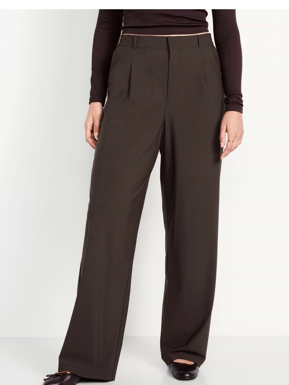 Old Navy Tech Trouser XL PETITE BROWN